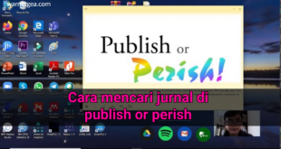 cara mencari jurnal di publish or perish